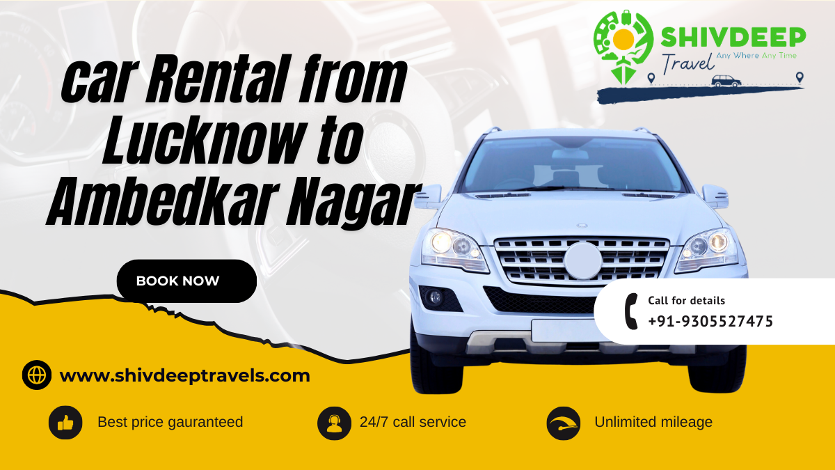 car Rental from Lucknow to Ambedkar Nagar  