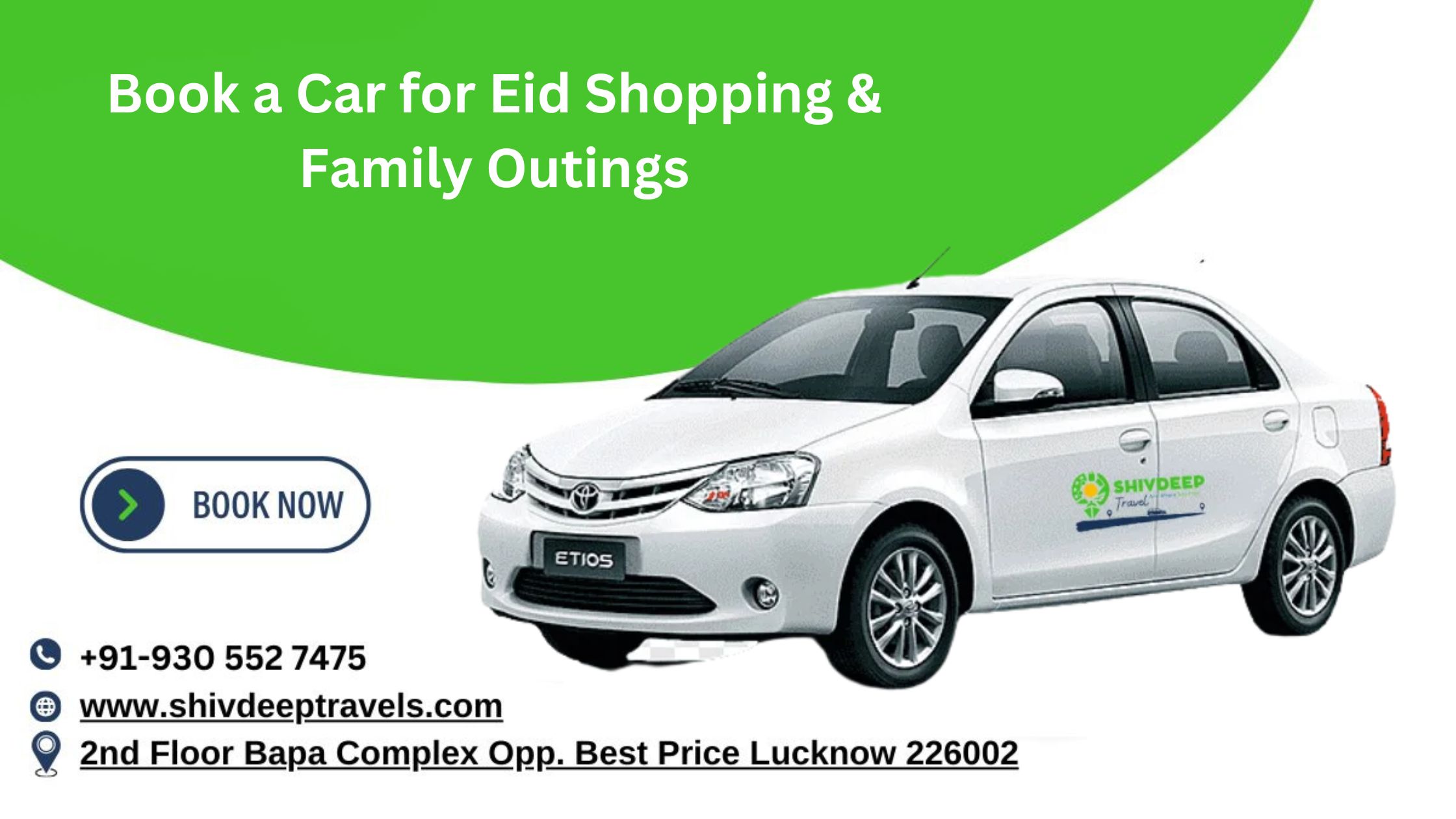 Book a Car for Eid Shopping & Family Outings