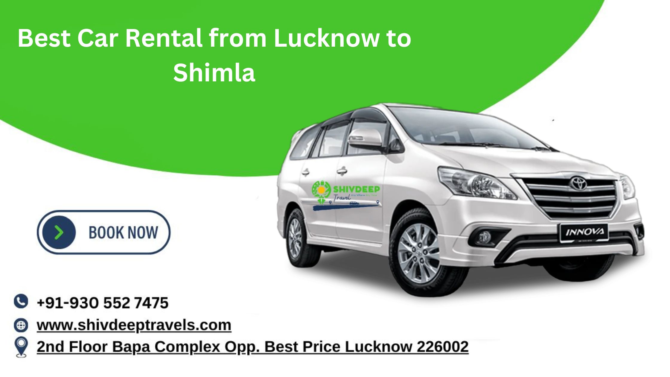 Best Car Rental from Lucknow to Shimla