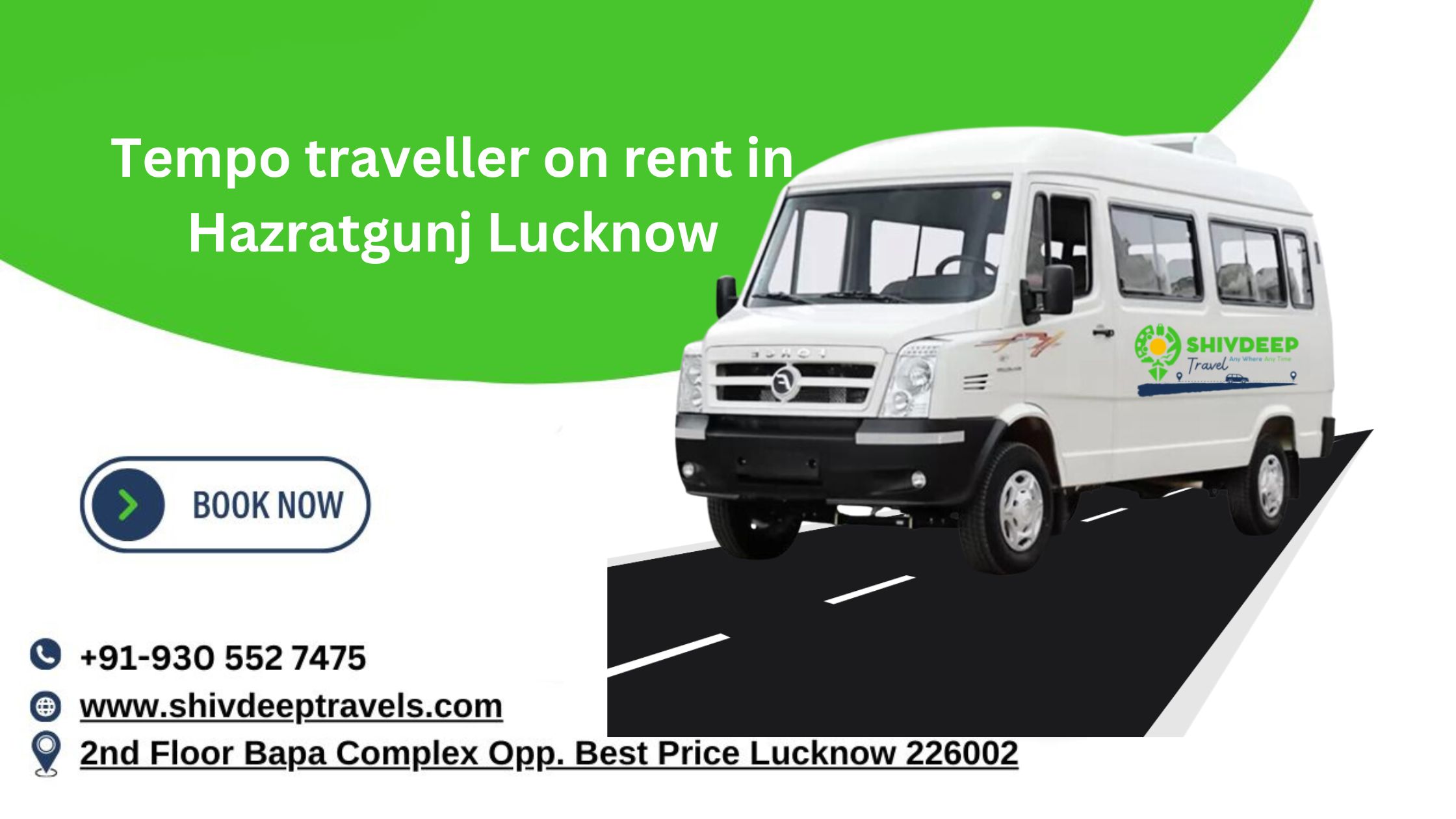 Tempo Traveller on Rent in Hazratganj Lucknow