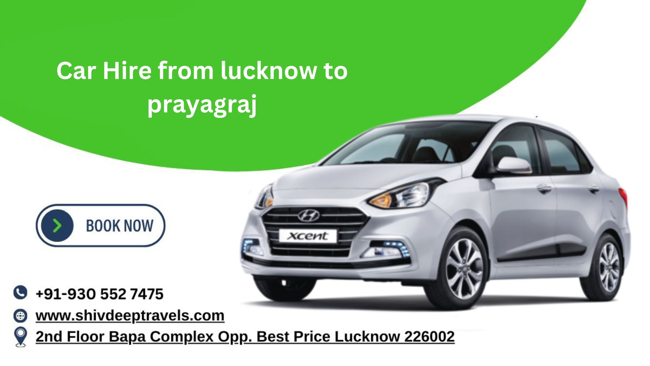 Car Hire from Lucknow to Prayagraj