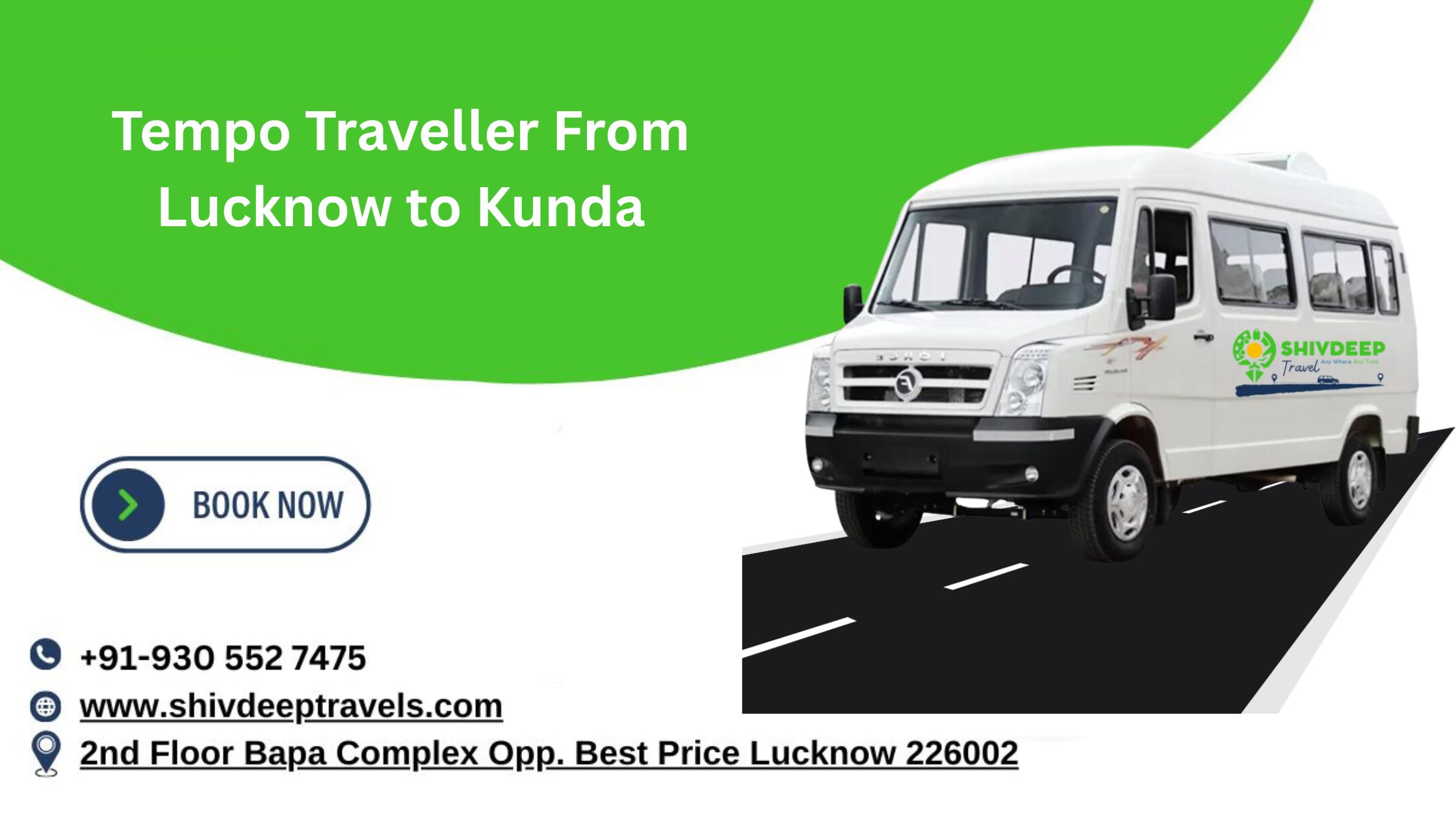 Tempo Traveller From Lucknow to Kunda