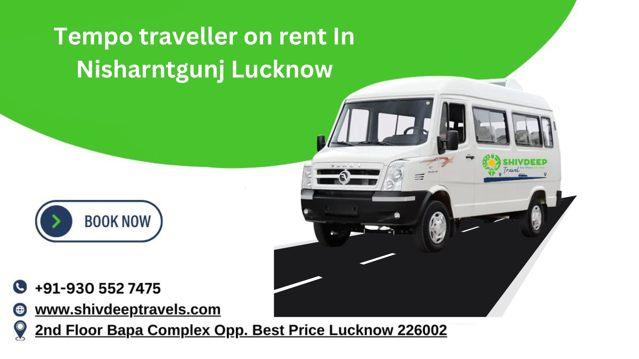 Tempo Traveller on Rent in Nishatganj Lucknow
