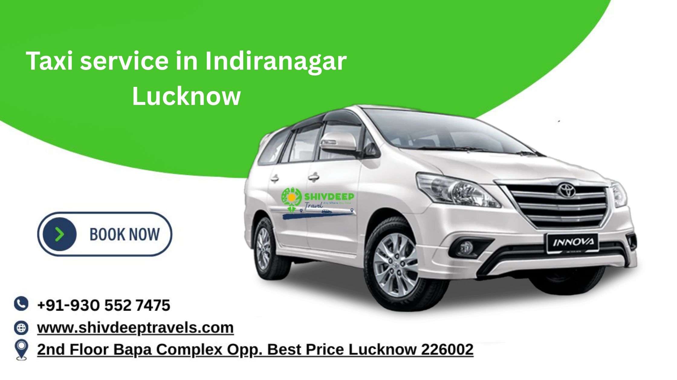 Taxi Service in Indiranagar Lucknow – Comfortable & Timely Rides