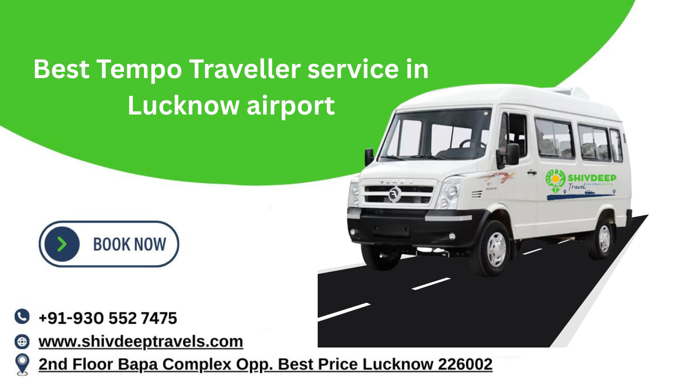 Best Tempo Traveller Service in Lucknow Airport | Shivdeep Travel