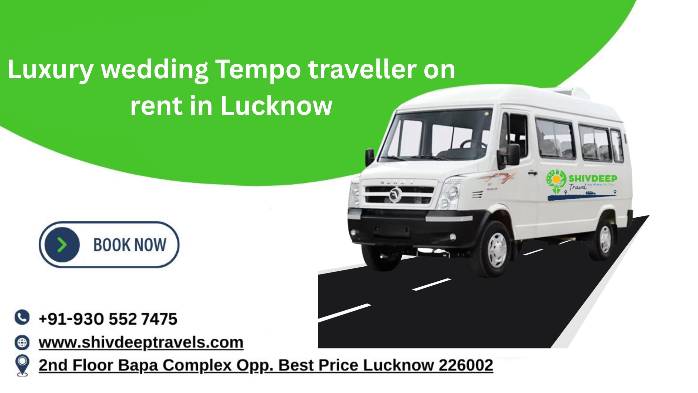 Luxury Wedding Tempo Traveller on Rent in Lucknow | Shivdeep Travel