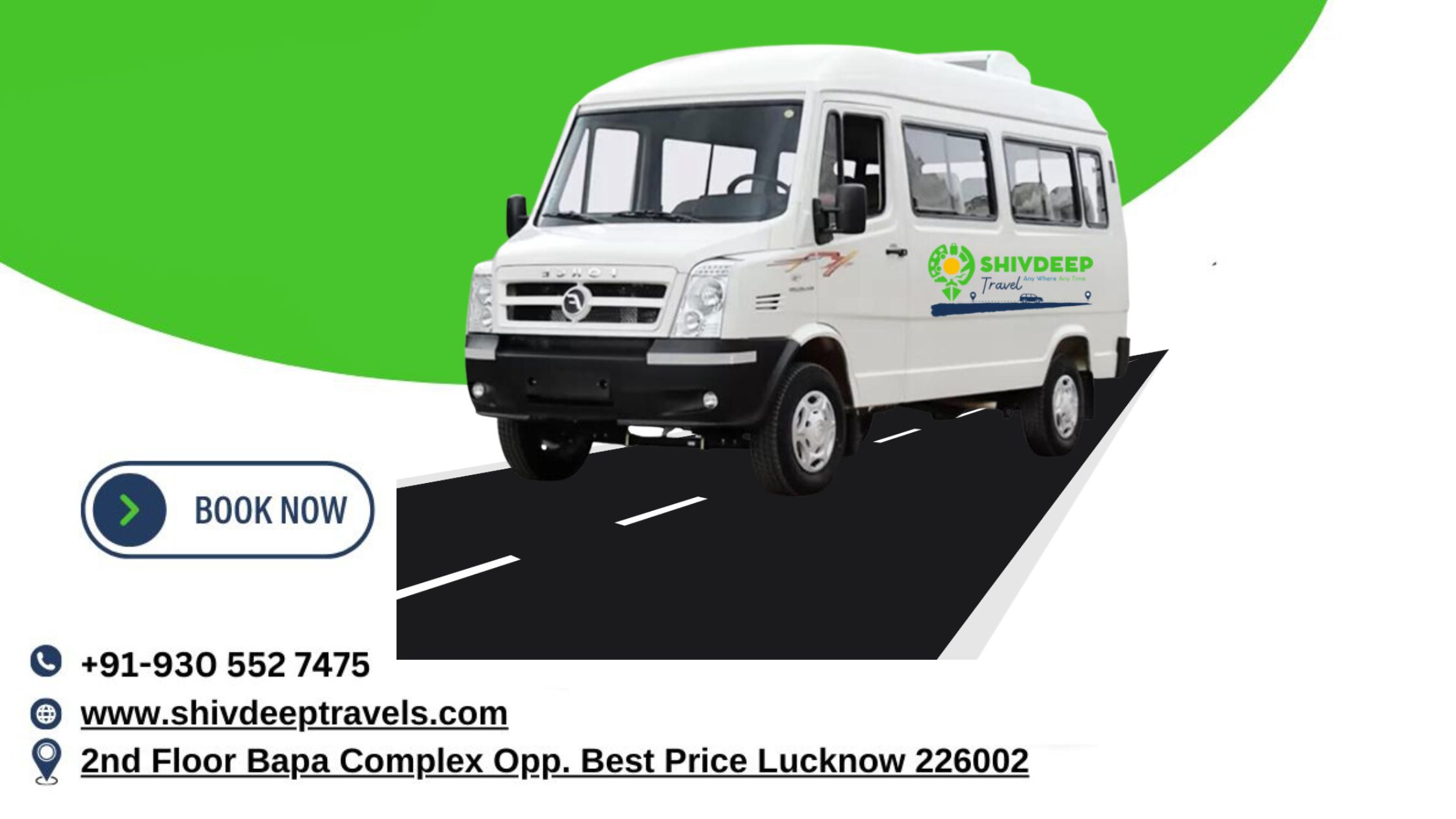 Corporate Tempo Traveller on Rent in Uttar Pradesh | Shivdeep Travel