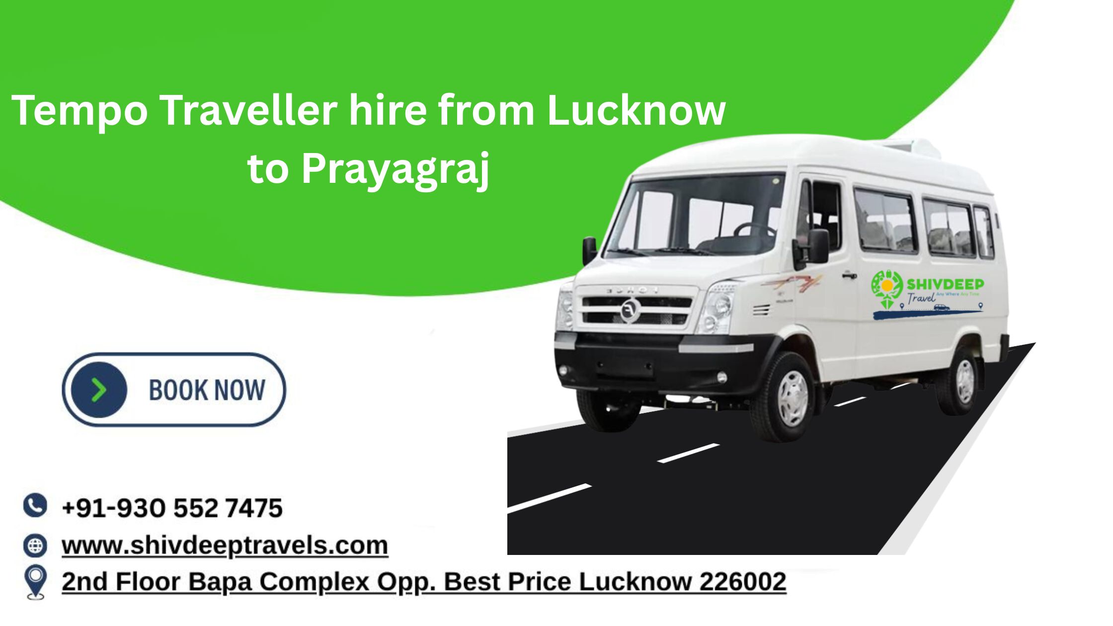 Tempo Traveller Hire from Lucknow to Prayagraj