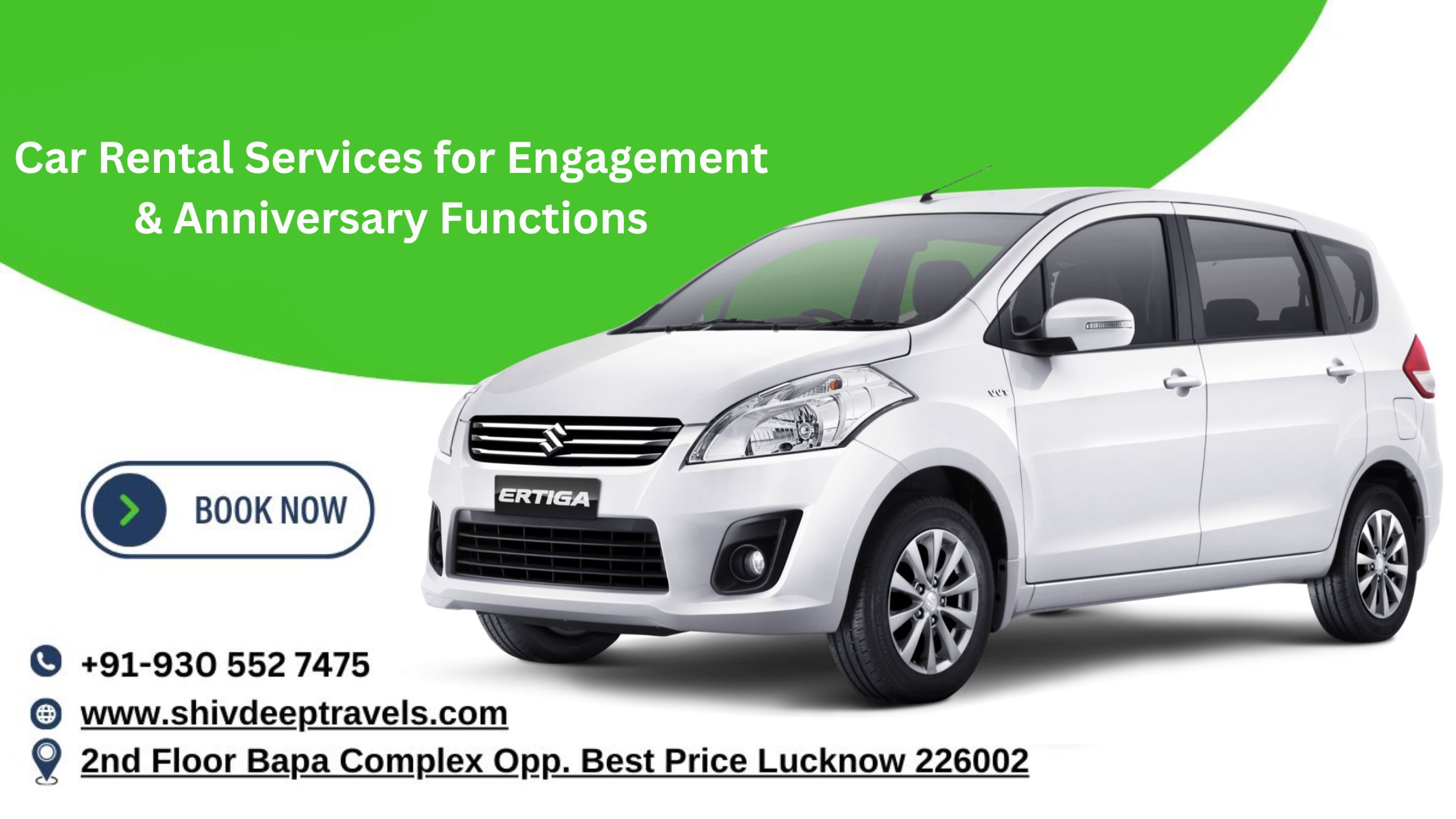 Car Rental Services for Engagement & Anniversary Functions | Shivdeep Travel